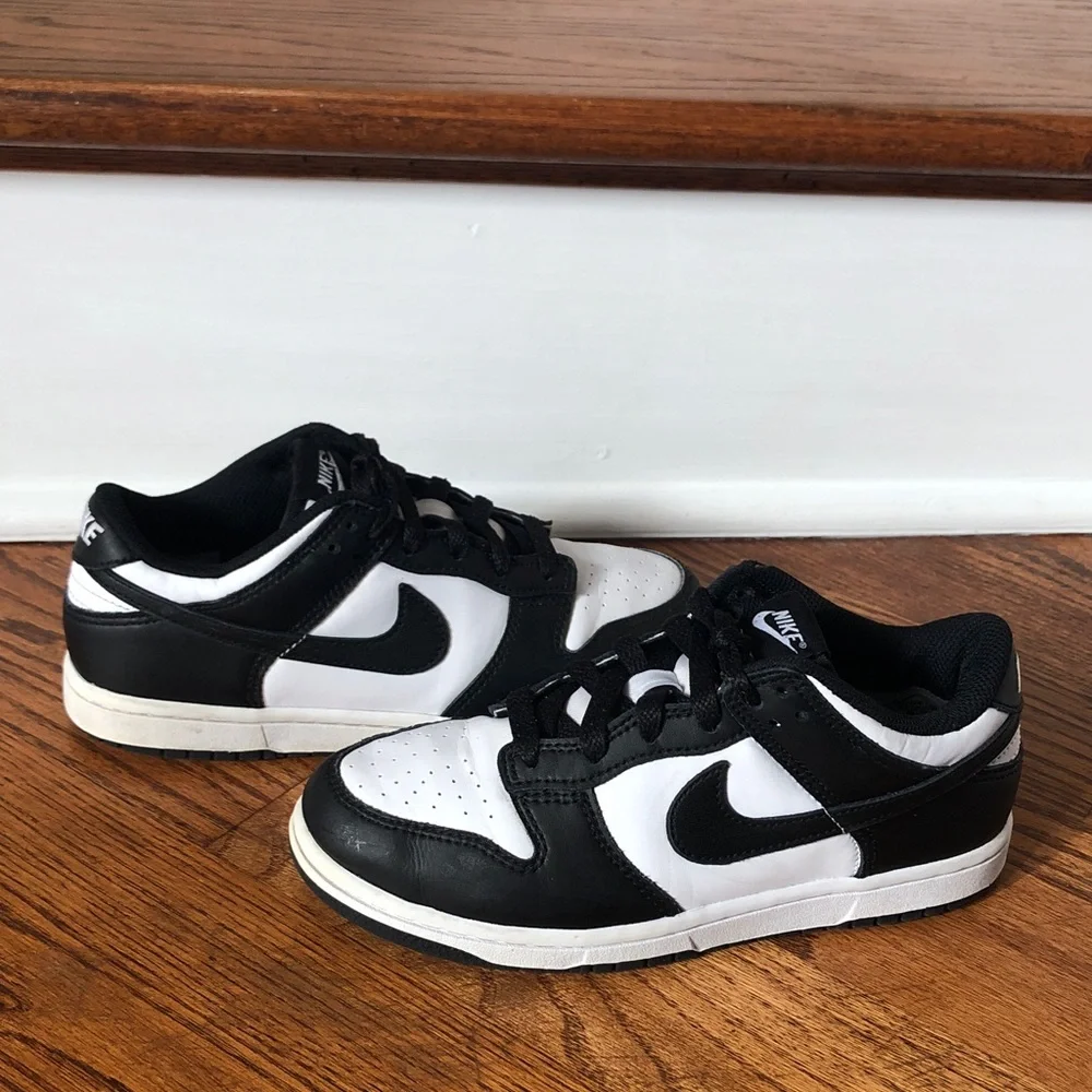 Nike Dunk Low Retro White Black Panda Size 3Y
